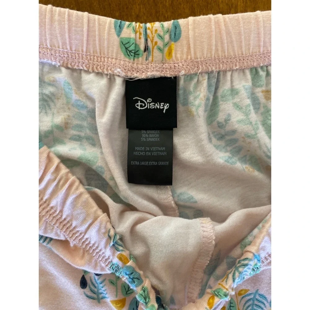 Disney Women's Pajama Set - Peach with Blue/Green Mickey Mouse Print - Picture 3 of 10